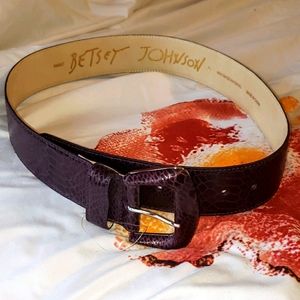 Betsey Johnson Purple snake belt